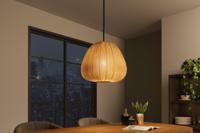 Moderne hanglamp BIO 40cm natuurlijke stoffen kap Boho - 46413