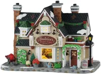 Lemax beatrice&apos;s garden supply boutique verlicht kersthuisje Caddington Village 2025