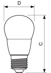 Philips Rex Led-lamp - E27 - 2700K Warm wit licht - 4 Watt - Niet dimbaar