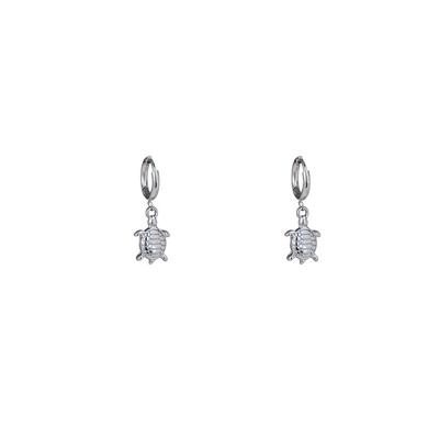 Day&Eve Creolen Simple Turtle Hoop | Zilver