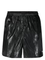 Alexander McQueen short de bain Graffiti à logo en jacquard - Noir - thumbnail