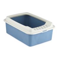 Rotho eco bonnie kattenbak met boveningang m blauw/zand