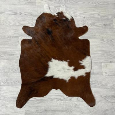 Kleine koeienhuid bruin wit zwart (Normandiër) 90x60cm