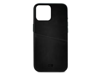 Senza Senza Pure Leather Cover with Card Slot Apple iPhone 14 Pro Max Deep Black