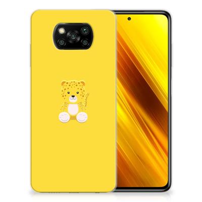 Xiaomi Poco X3 | Poco X3 Pro Telefoonhoesje met Naam Baby Leopard Xiaomi Poco X3 | Poco X3 Pro Telefoonhoesje met Naam Baby Leopard