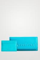 Portemonnee met flap en logo - BLUE - U