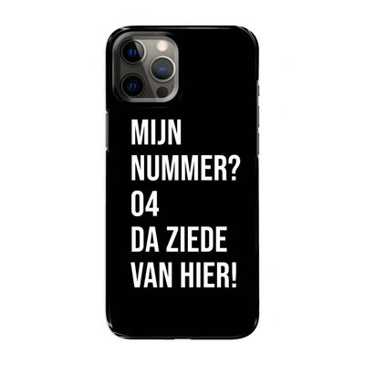 Da ziede van hier - Zwart: Volledig geprint iPhone 12 Pro Max Hoesje