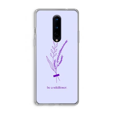Be a wildflower: OnePlus 8 Transparant Hoesje