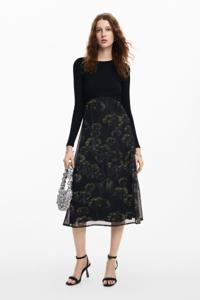 Floral midi-jurk M. Christian Lacroix - BLACK - XXL