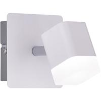 LED Wandspot 4W Warm Wit 3000K - Rond Mat Wit Aluminium