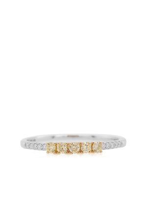 HYT Jewelry anneau en or blanc 18ct à diamants - Argent