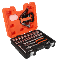 Bahco Doppenset 1/2" | omkeerbare ratel | zeskant | inch-maten - 35-delig - koffer - S350AF