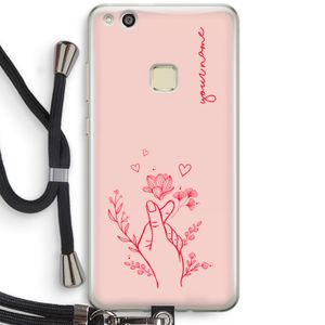 Giving Flowers: Huawei Ascend P10 Lite Transparant Hoesje met koord