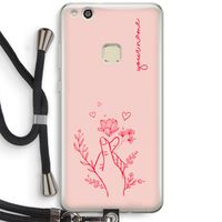 Giving Flowers: Huawei Ascend P10 Lite Transparant Hoesje met koord