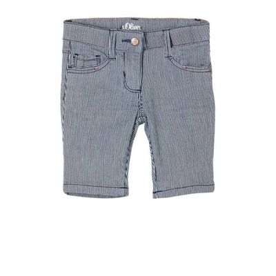 s.Oliver gestreepte slim fit short blauw/wit s.Oliver gestreepte slim fit short blauw/wit