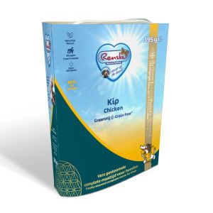 Renske Graanvrij vers gestoomd kip hypoallergeen natvoer hond (kuip) 2 trays (20 x 395 g)