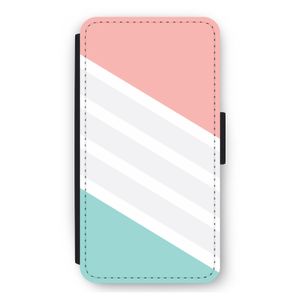 Strepen pastel: iPhone 12 mini Flip Hoesje
