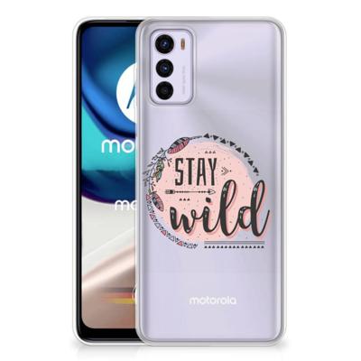 Motorola Moto G42 Telefoonhoesje met Naam Boho Stay Wild Motorola Moto G42 Telefoonhoesje met Naam Boho Stay Wild
