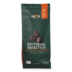 FIRE UP HOUTSKOOL BRIKETTEN PREMIUM 10 KG