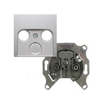 Berker S1 cai contactdoos EDC1000 met inzetplaat aluminium