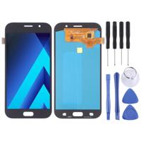 LCD-scherm en Digitizer volledige montage (OLED materiaal) voor Galaxy A7 (2017) A720F A720F/DS(Black)
