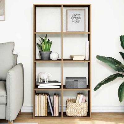Kamerscherm / boekenkast 69,5x29x137,5 cm hout artisanaal eiken