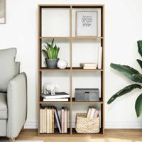 Kamerscherm / boekenkast 69,5x29x137,5 cm hout artisanaal eiken