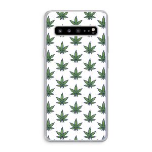 Weed: Samsung Galaxy S10 5G Transparant Hoesje