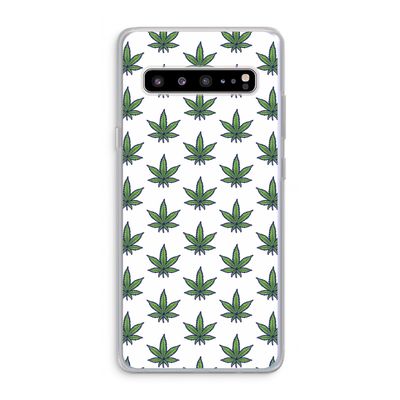 Weed: Samsung Galaxy S10 5G Transparant Hoesje