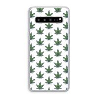 Weed: Samsung Galaxy S10 5G Transparant Hoesje
