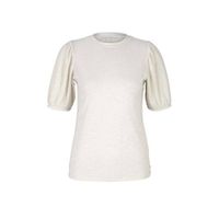 Tom Tailor Denim ribgebreide top crème wit - thumbnail