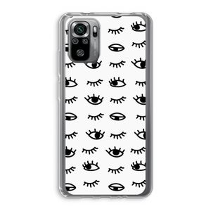 Eye pattern #2: Xiaomi Redmi Note 10S Transparant Hoesje