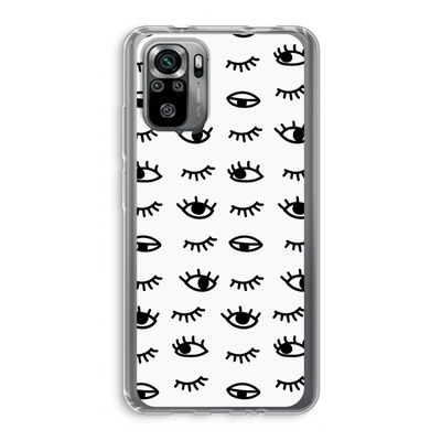 Eye pattern #2: Xiaomi Redmi Note 10S Transparant Hoesje