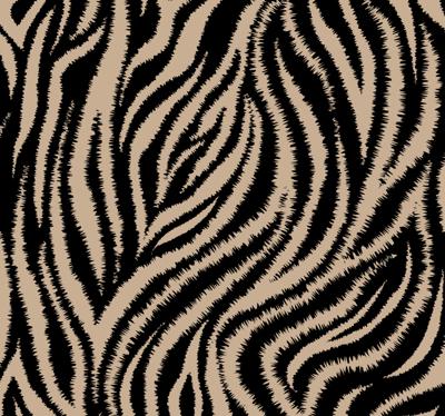 Wandbekleding Onregelmatig zwart en beige zebrapatroon