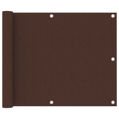 VidaXL Balkonscherm 75x300 cm oxford stof bruin