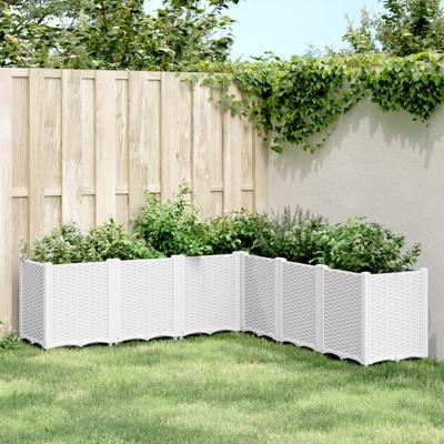 Plantenbak 160x160x53 cm polypropeen wit