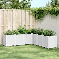 Plantenbak 160x160x53 cm polypropeen wit
