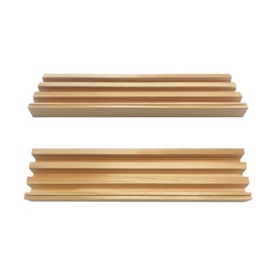 4x Speelkaarten / dominostenen houder - hout - 26 x 6 x 1,5 cm