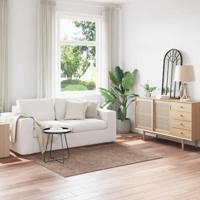 Antislip Shaggy Tapijt Bruin 120 x 170 cm PP