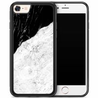 iPhone 8/7 hoesje - Marmer zwart grijs