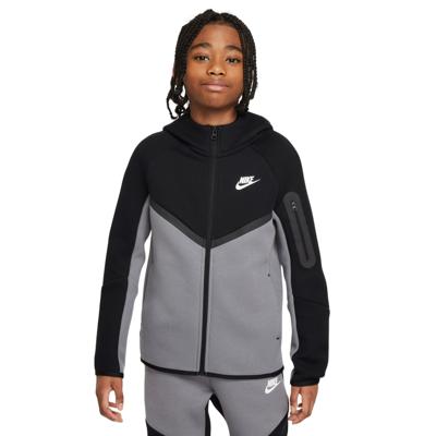 Nike Tech Fleece Sportswear Vest Kids Zwart Grijs Wit