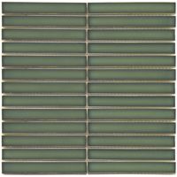 Mozaiek Tegel Sevilla 29,6x29,9 cm Finger Glossy Forest Green The Mosaic Factory