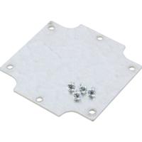 Hammond Electronics 1555EFPL Montageplaat Staal Zilver (l x b x h) 80 x 80 x 1.6 mm 1 stuk(s)