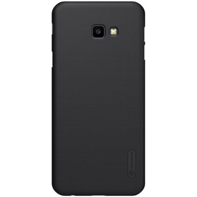 NILLKIN Frosted concaaf-convexe textuur PC Case voor Galaxy J4 + (zwart)