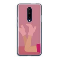 Pink boots: OnePlus 7 Pro Transparant Hoesje