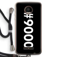 #9000: Motorola Moto Z Force Transparant Hoesje met koord