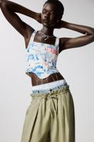 Graffiti corset T-shirt - WHITE - XL Graffiti corset T-shirt - WHITE - XL