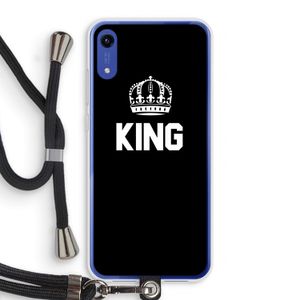 King zwart: Honor Play 8A Transparant Hoesje met koord