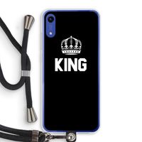 King zwart: Honor Play 8A Transparant Hoesje met koord
