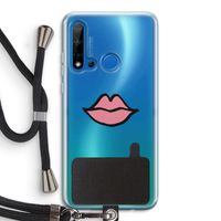 Kusje: Huawei P20 Lite (2019) Transparant Hoesje met koord